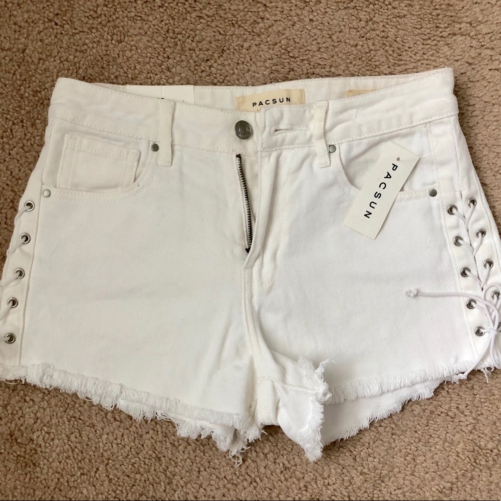 White High Rise PacSun Shorts